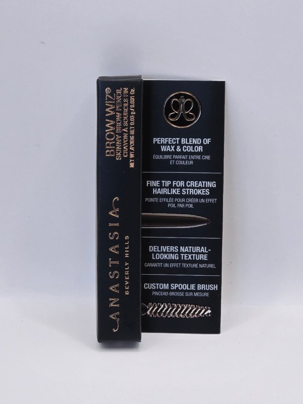 Anastasia Brow Wiz Mini Medium Brown Eyebrow Pencil 0.03g New in Box